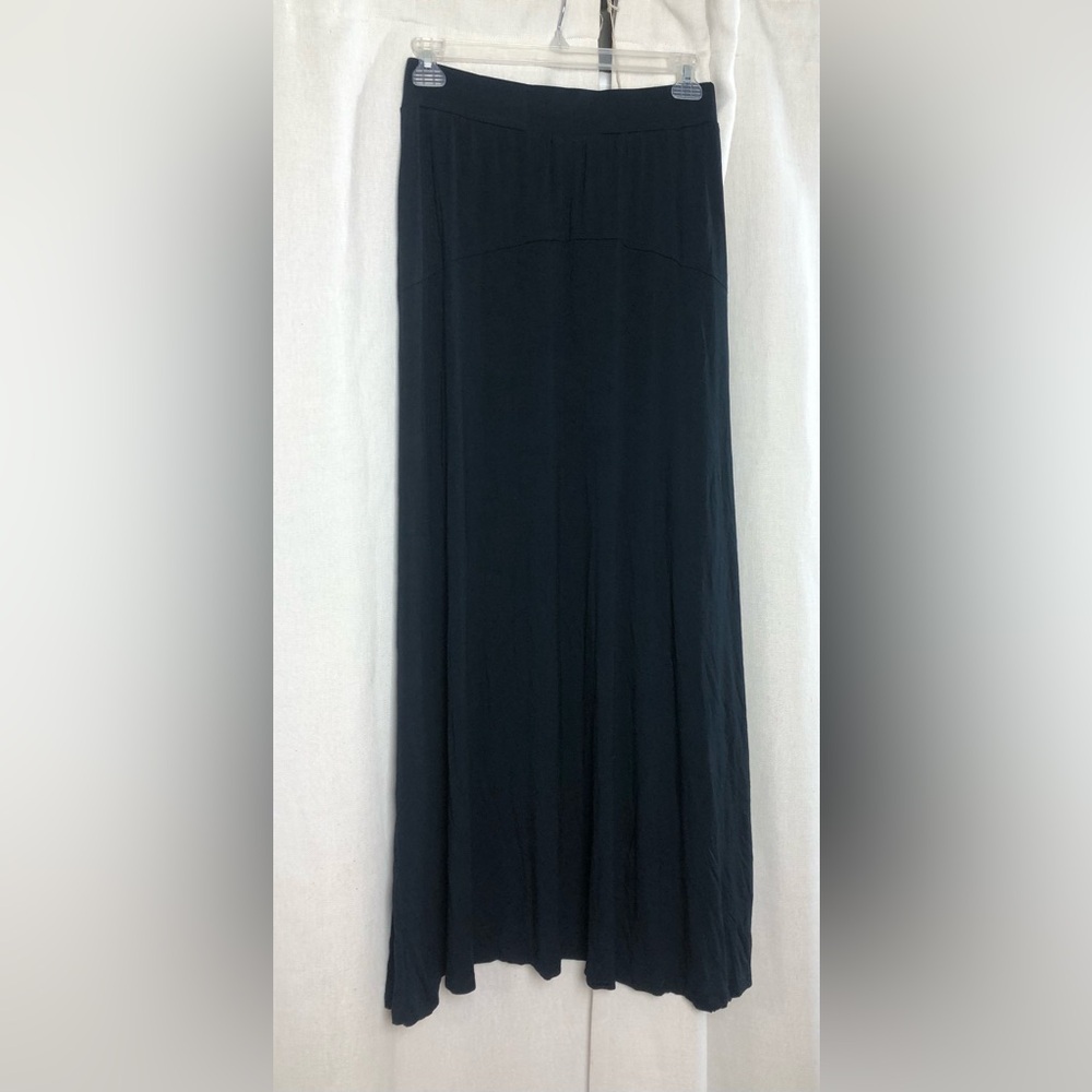Jessica London Women's Plus Size Flowing Crinkled Maxi Skirt Black Size 14/16T